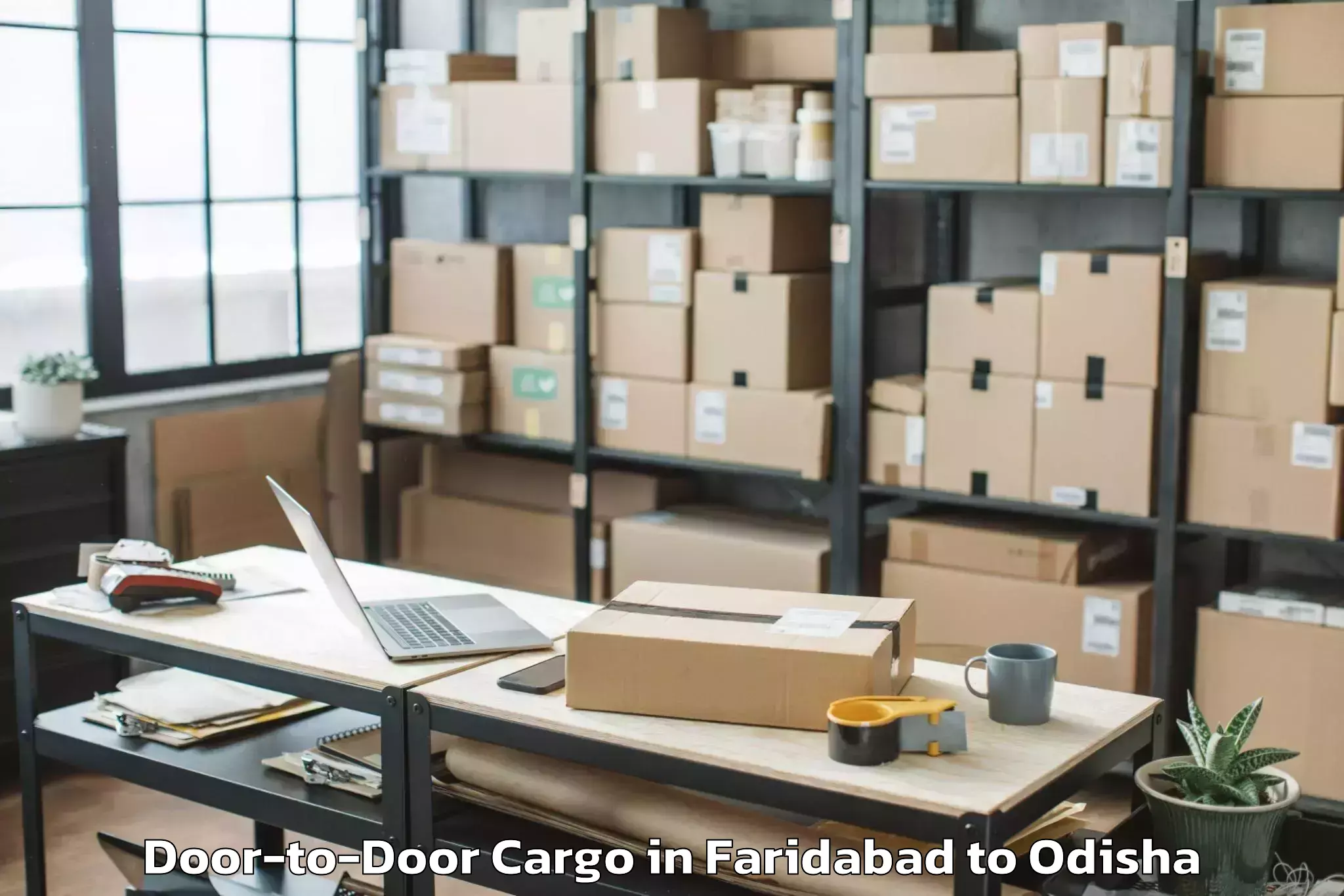 Efficient Faridabad to Jagatsinghapur Door To Door Cargo